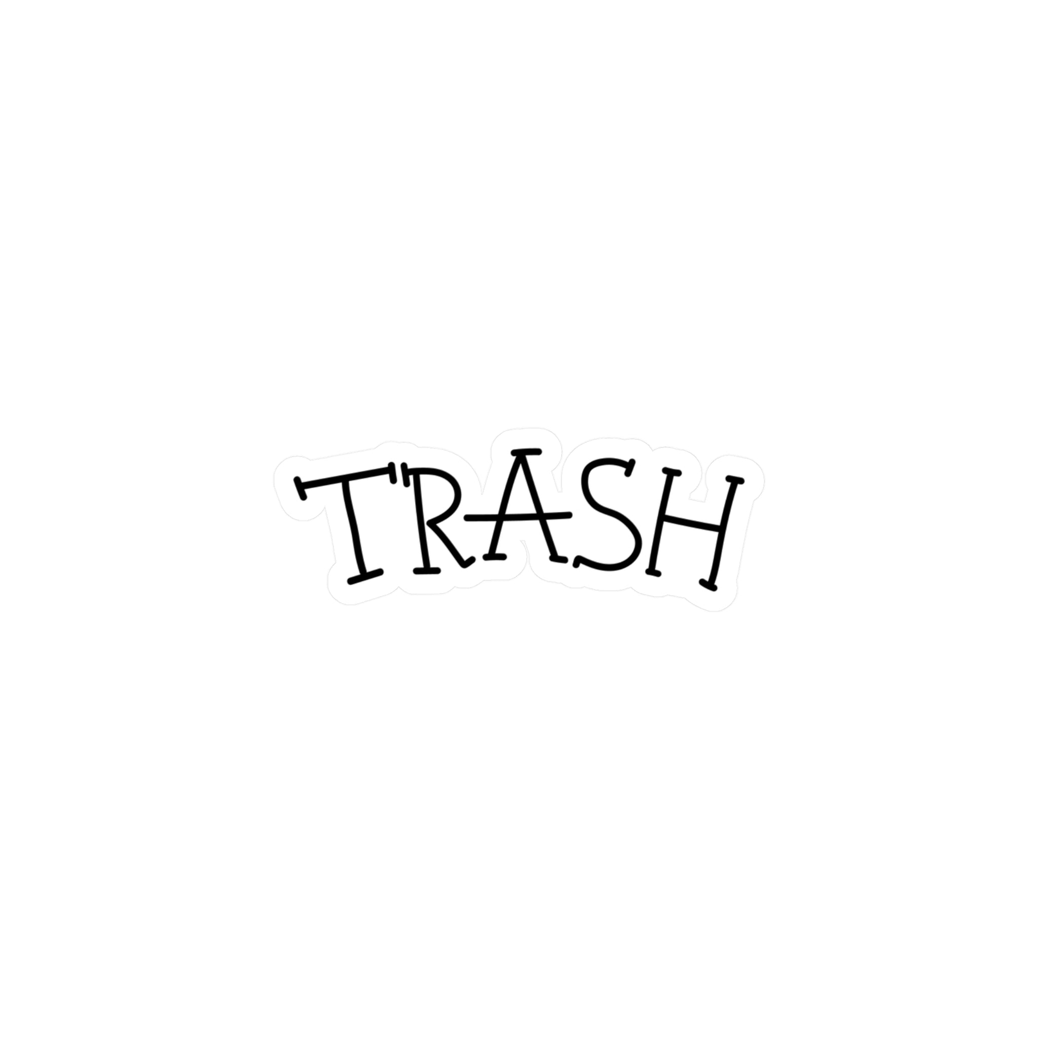 TRASH Tattoo Sticker