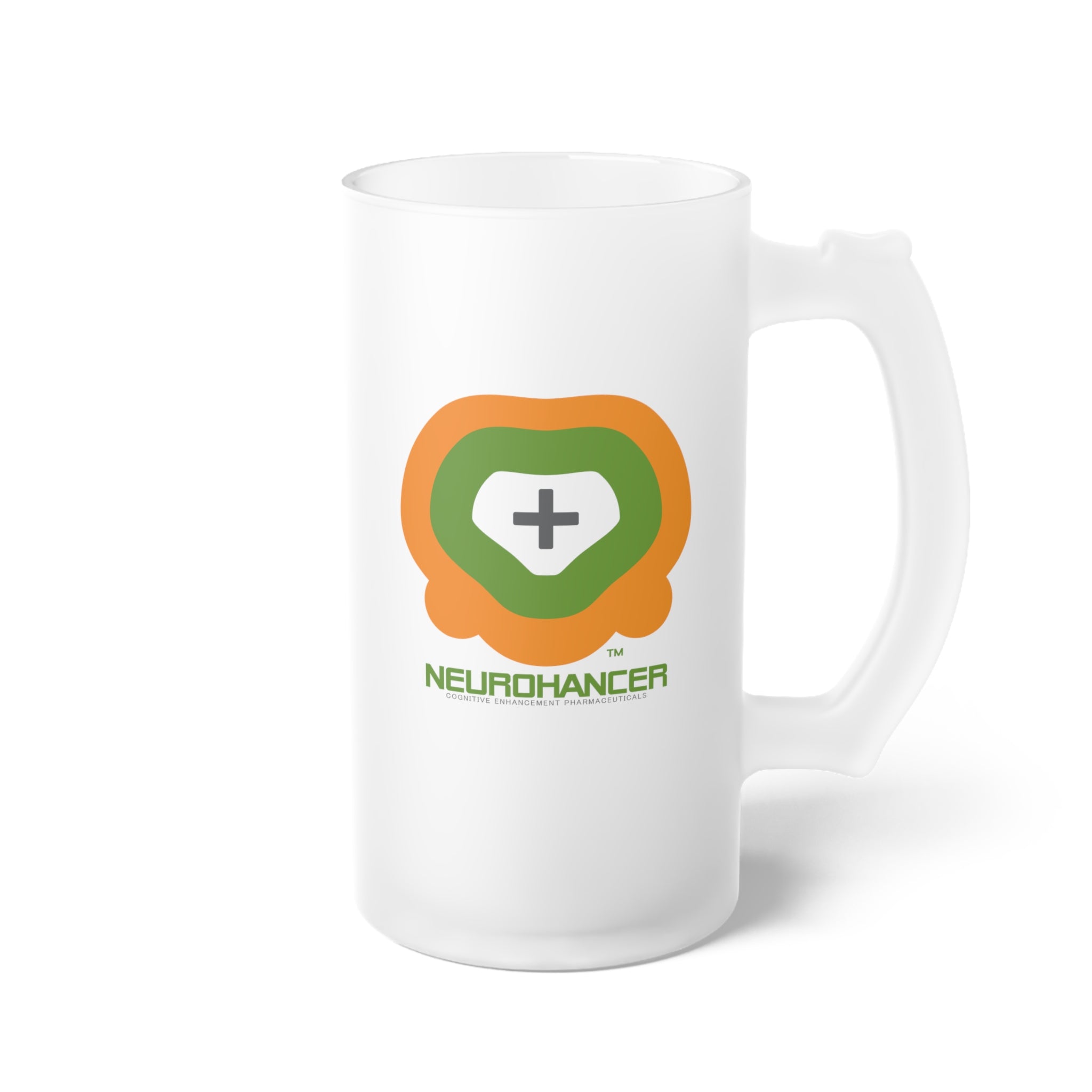 NEUROHANCER Frosted Glass Beer Mug