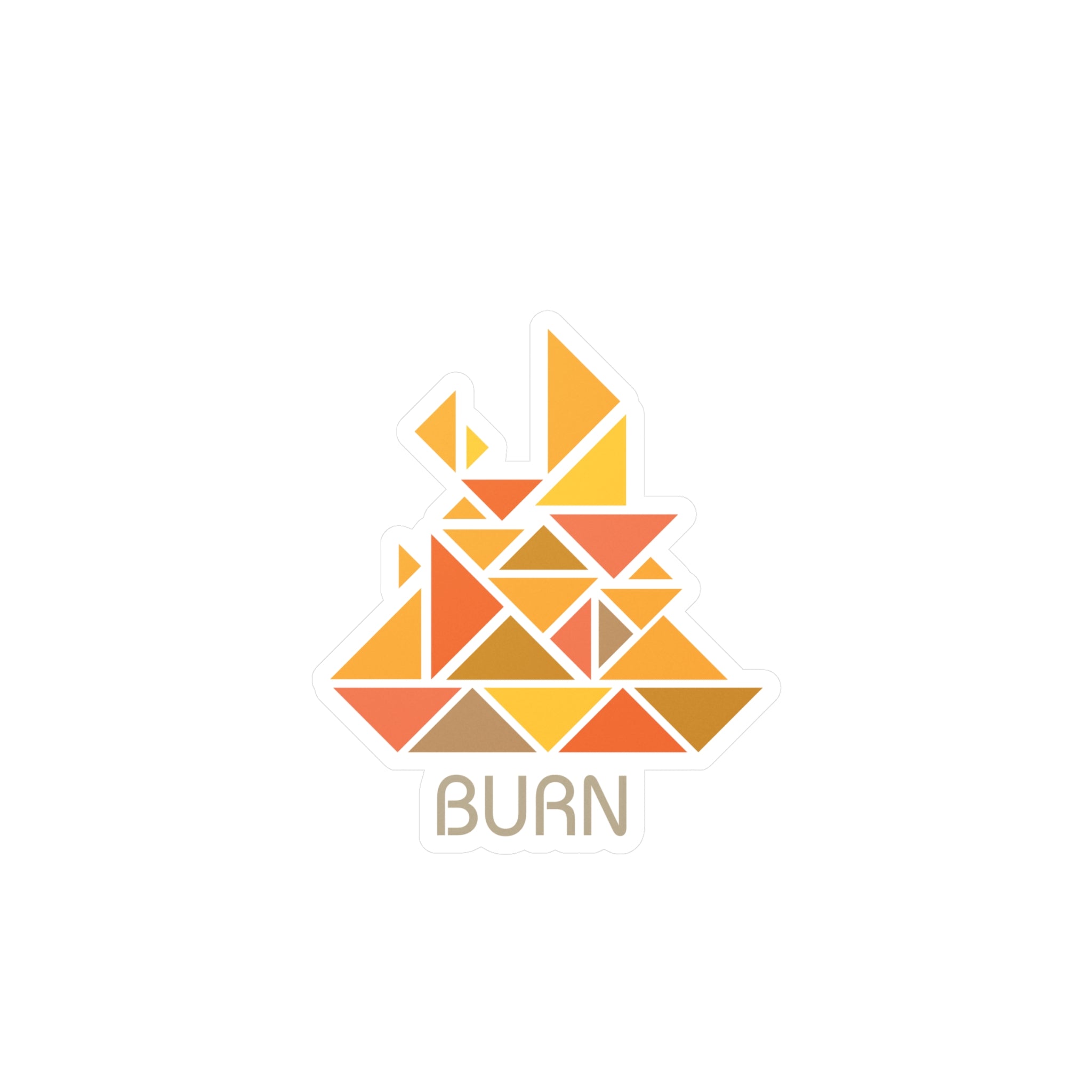 BURN Sticker