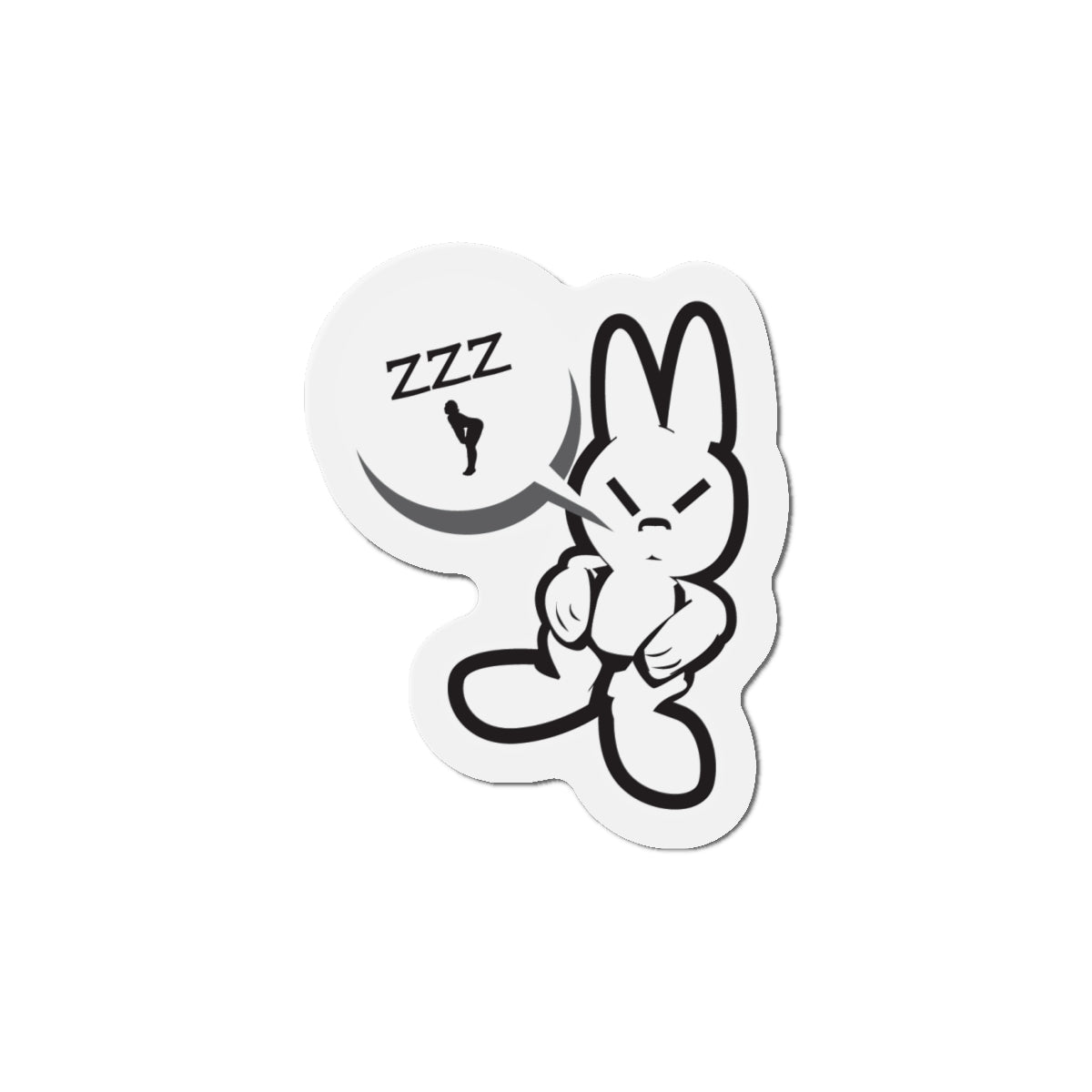 BUNNY ZZZ | Die-Cut Magnets