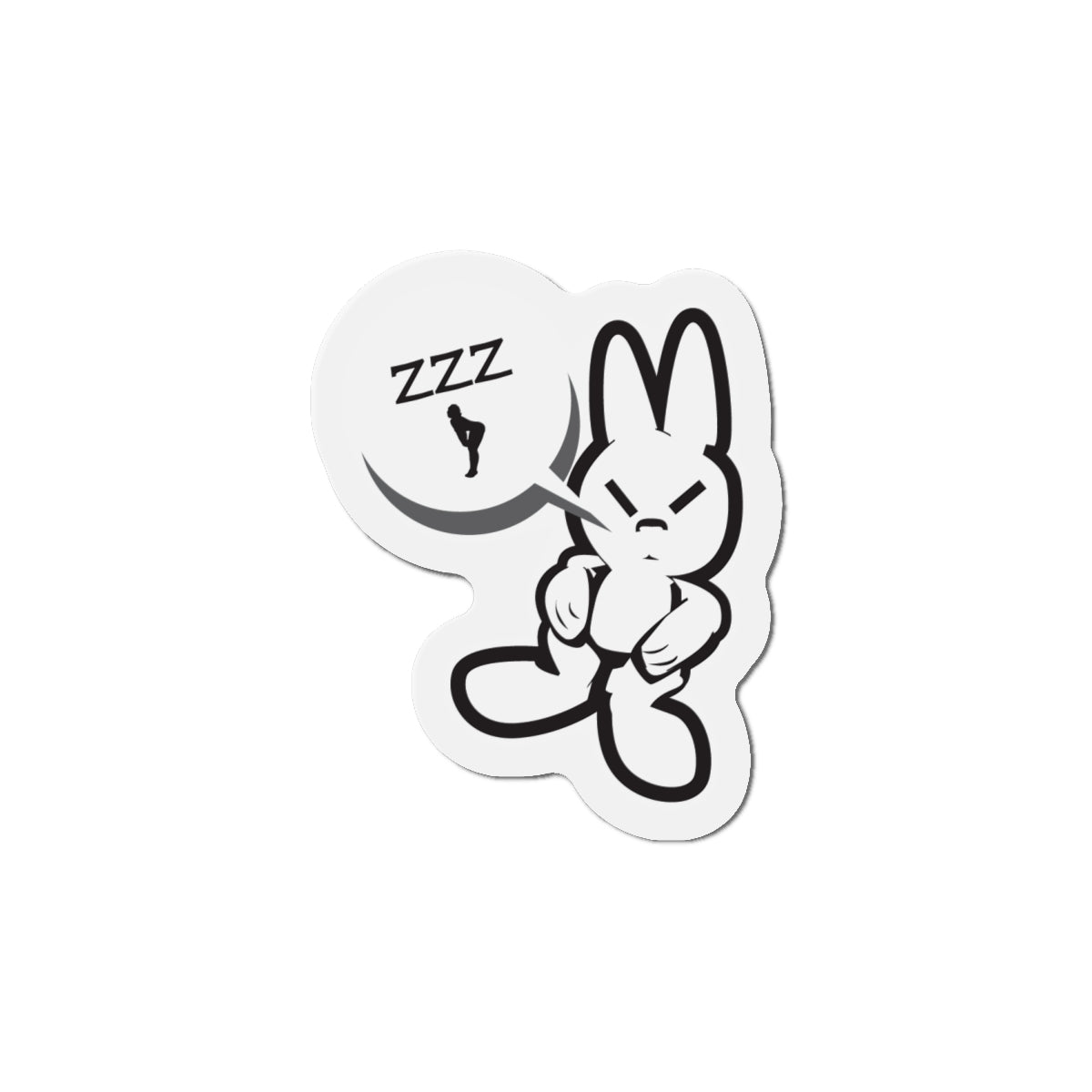 BUNNY ZZZ | Die-Cut Magnets