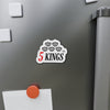 5 KINGS | Die-Cut Magnets