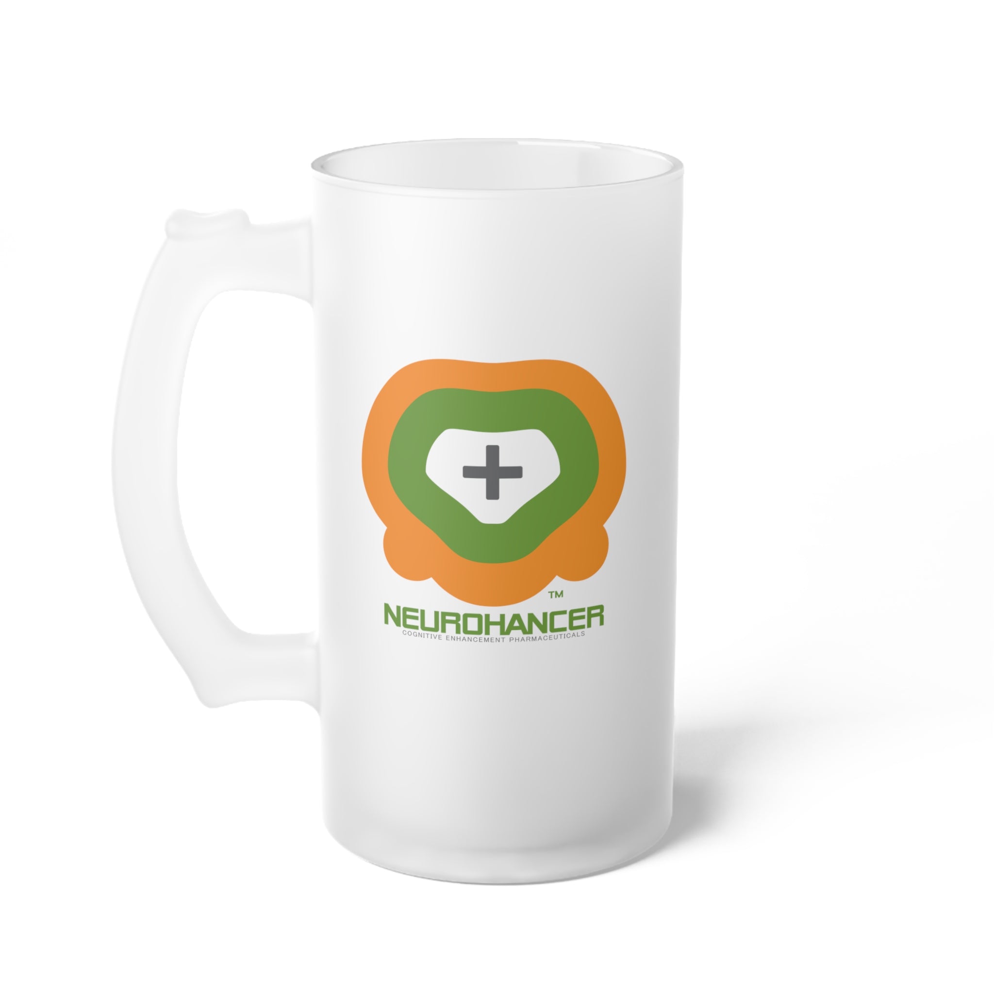 NEUROHANCER Frosted Glass Beer Mug