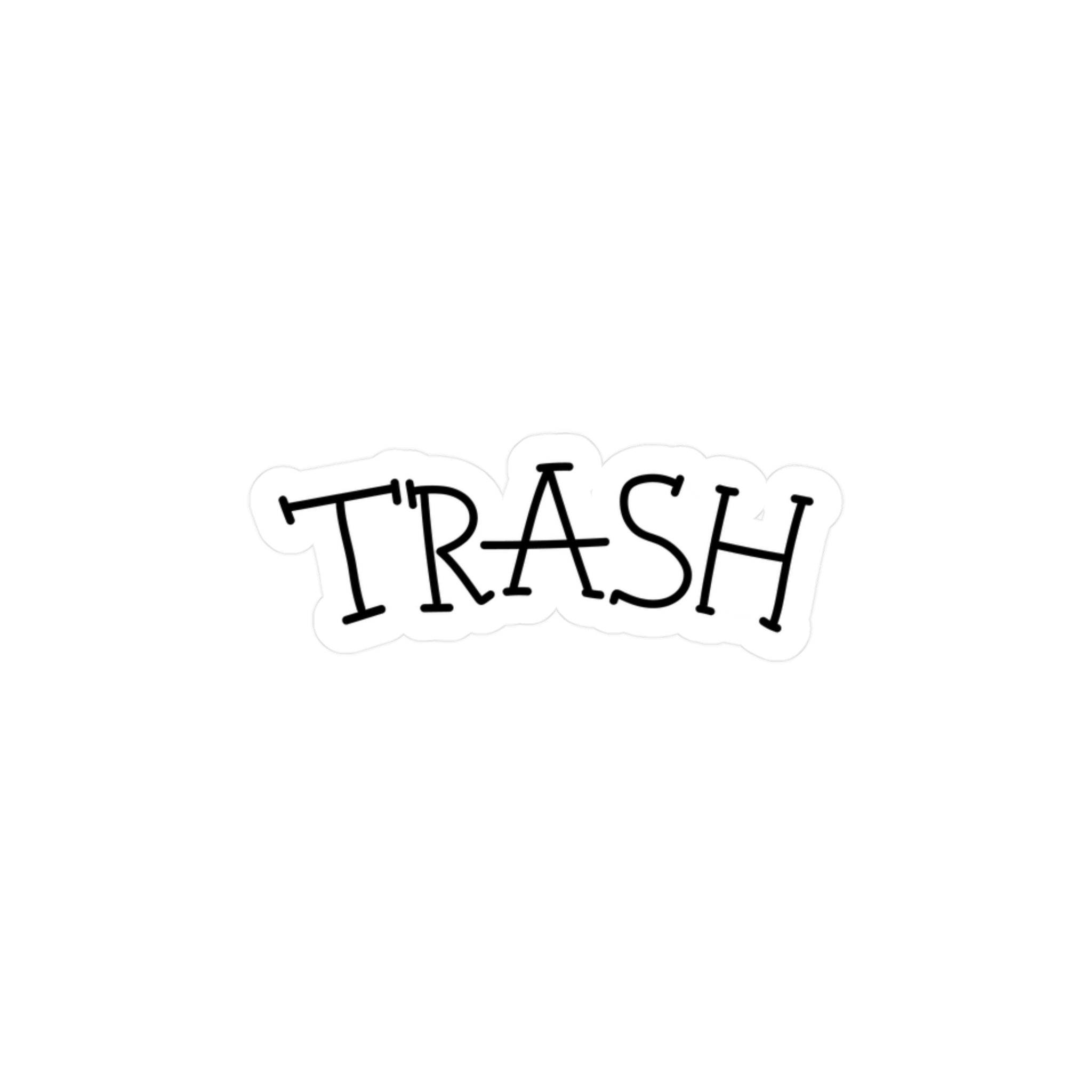 TRASH Tattoo Sticker