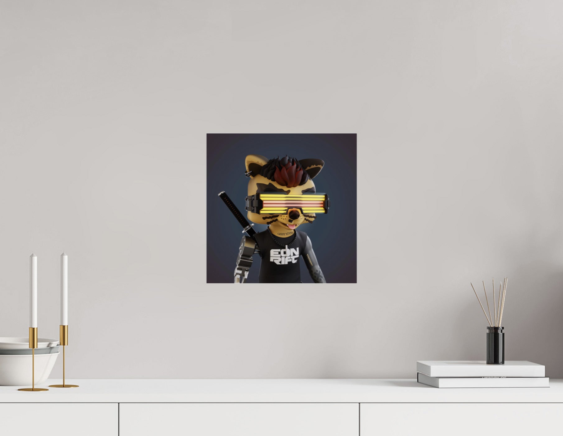 Order Your NFT Character on Aluminum Metal Print now