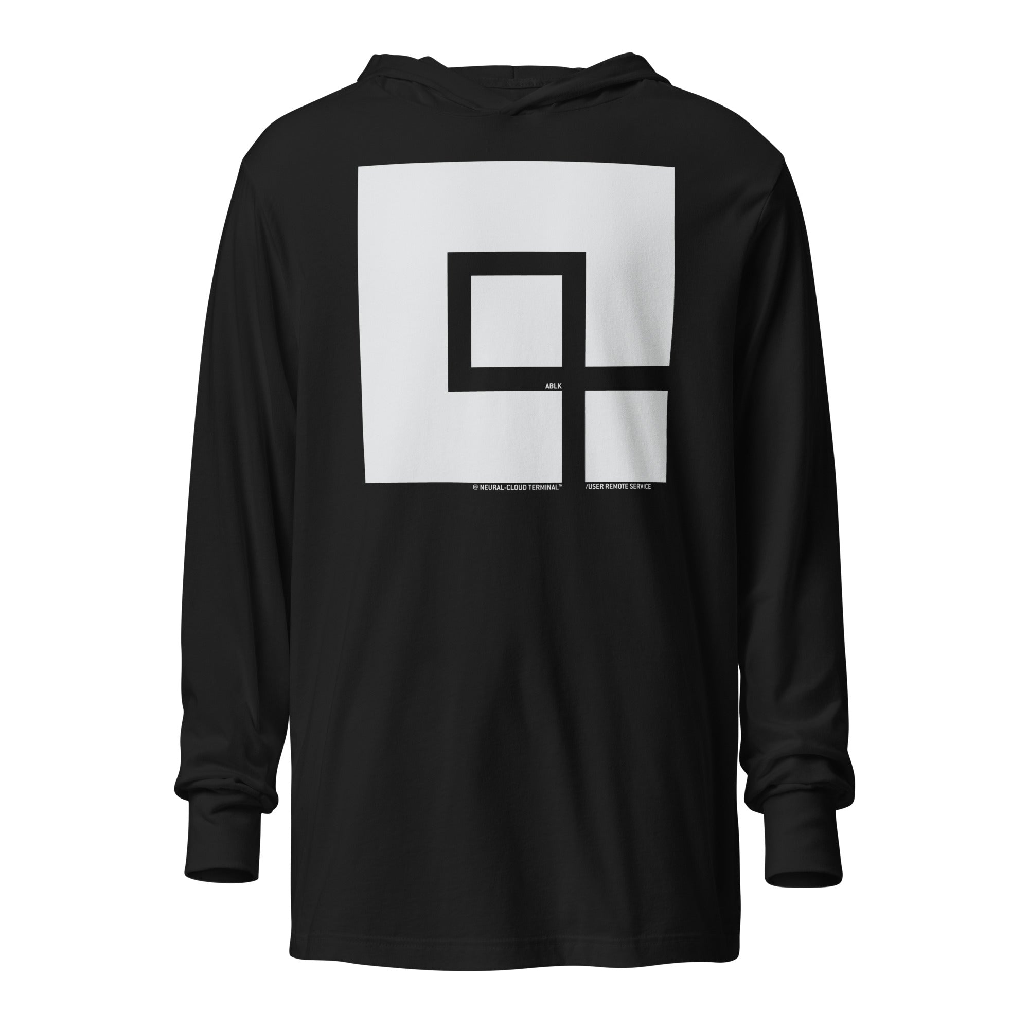 ABLK | Hooded long-sleeve tee