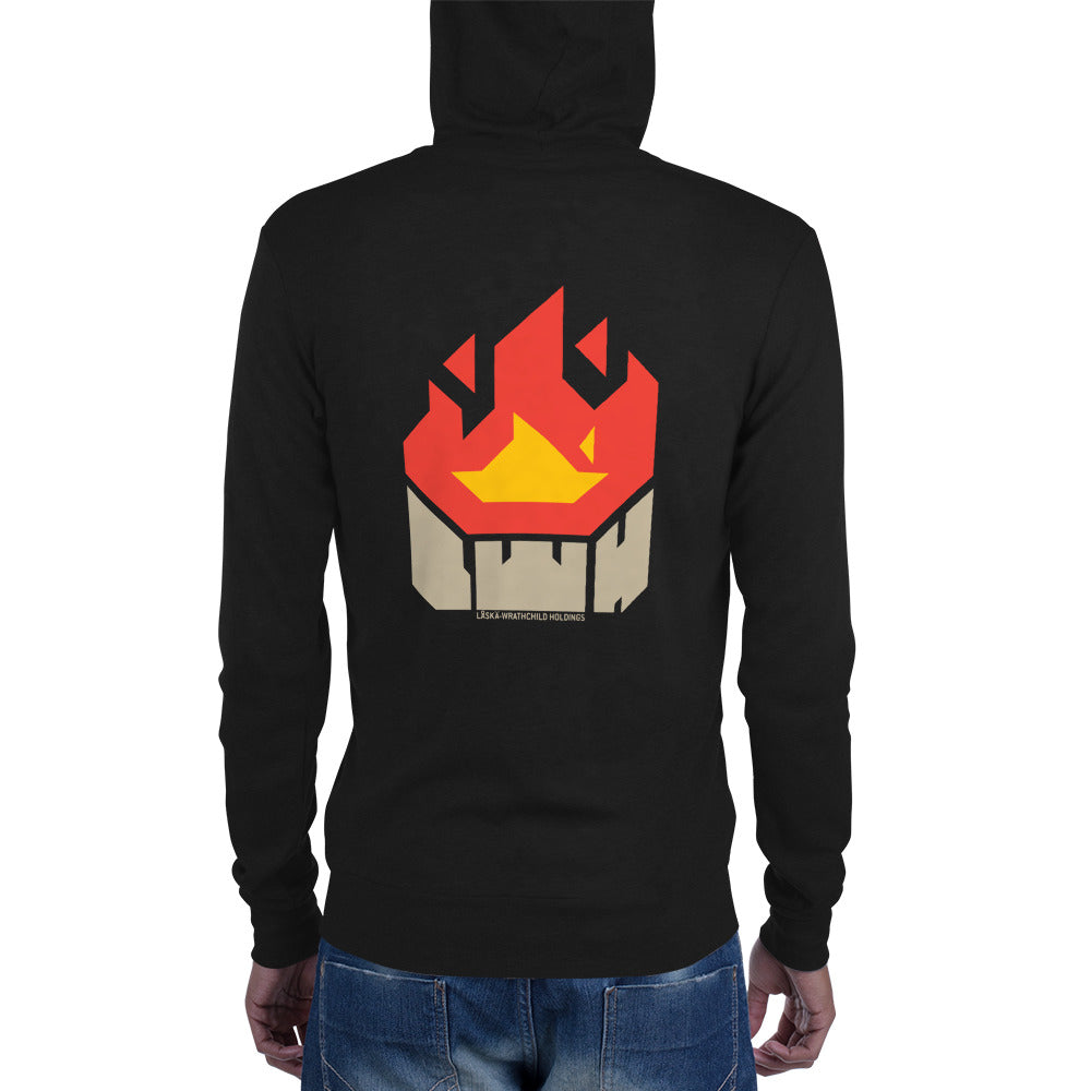 FIRE | Zip hoodie | Bella + Canvas