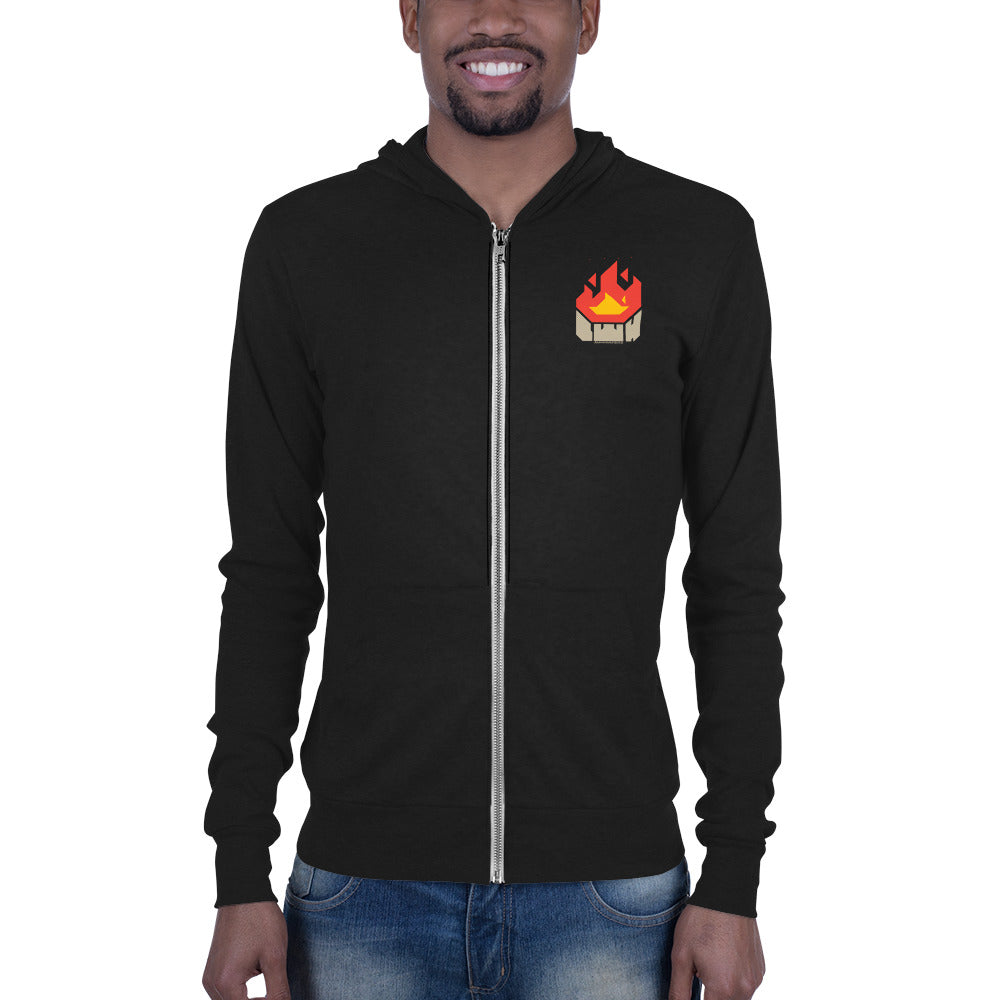 FIRE | Zip hoodie | Bella + Canvas