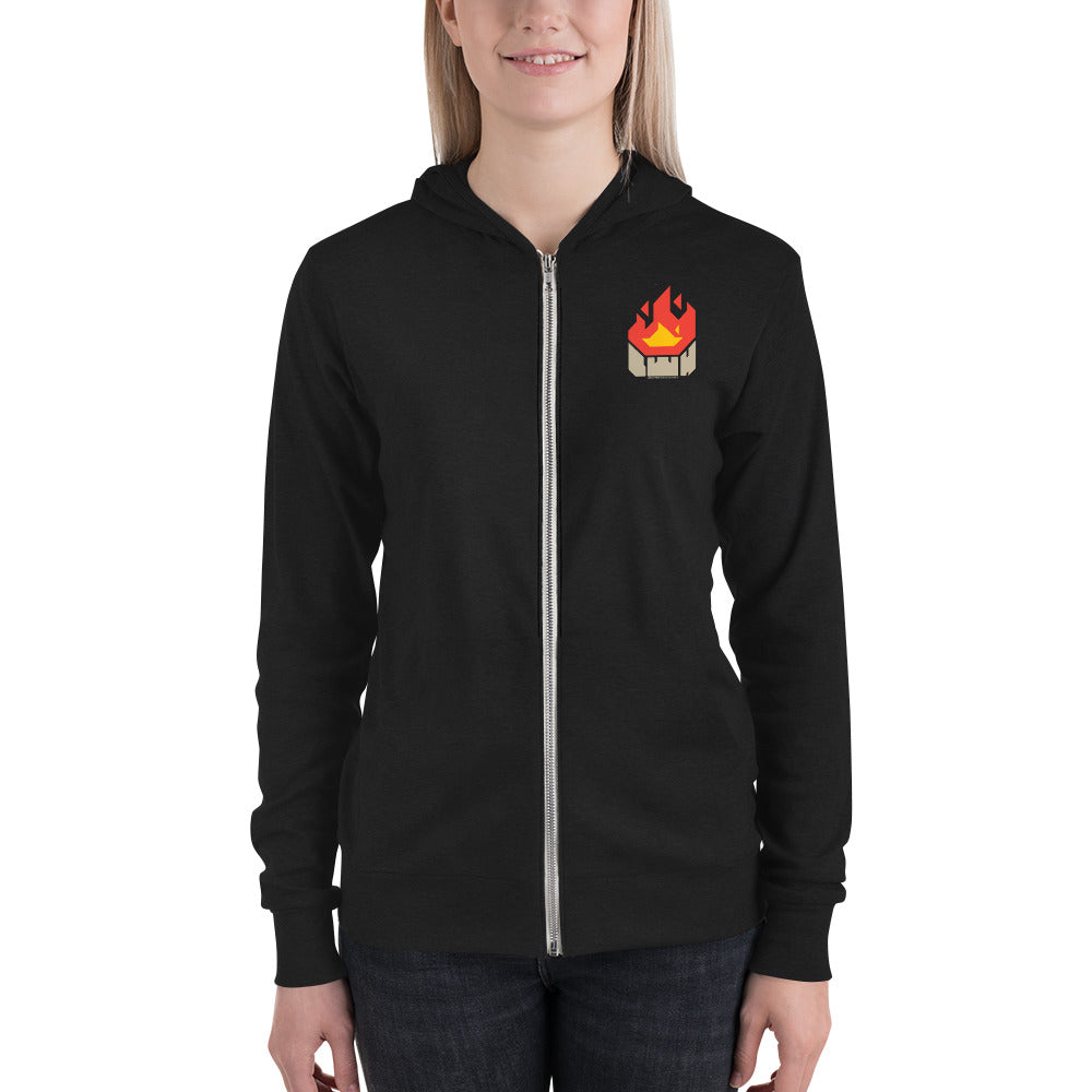 FIRE | Zip hoodie | Bella + Canvas