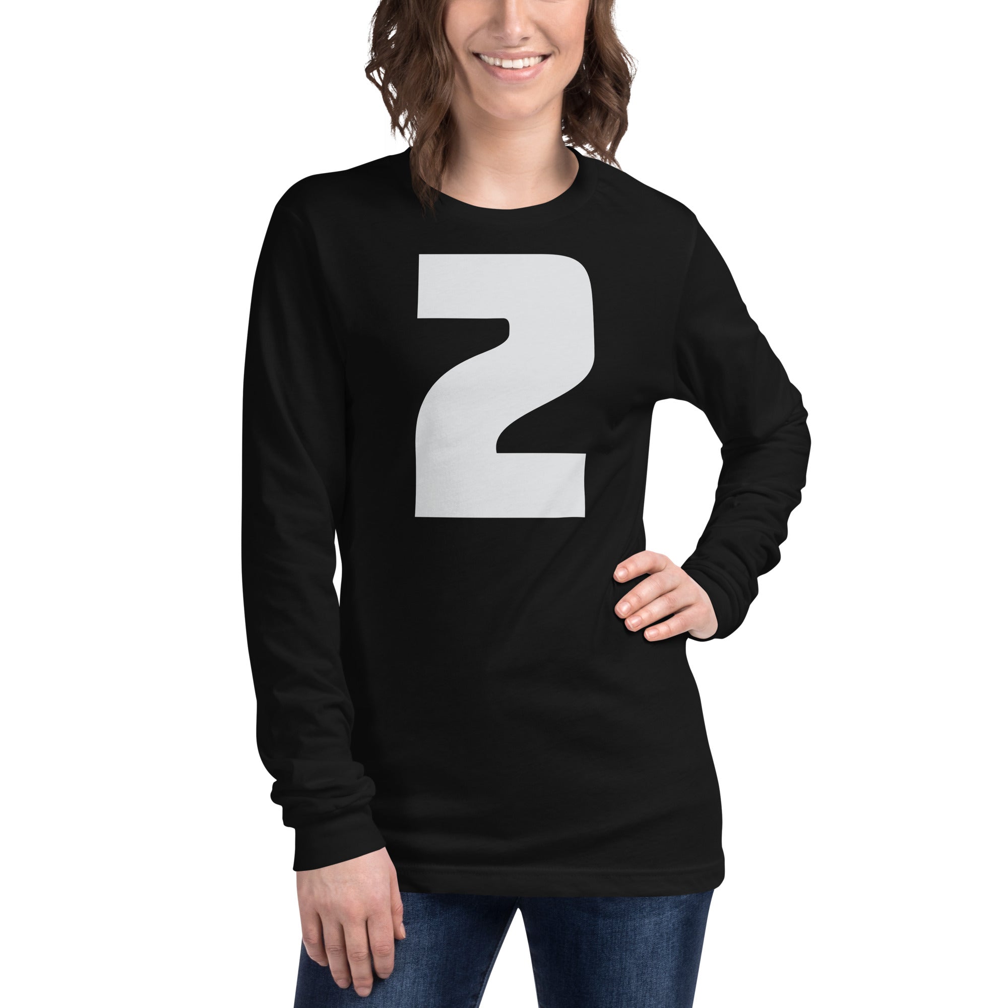 TWO | Long Sleeve Tee | Bella + Canvas