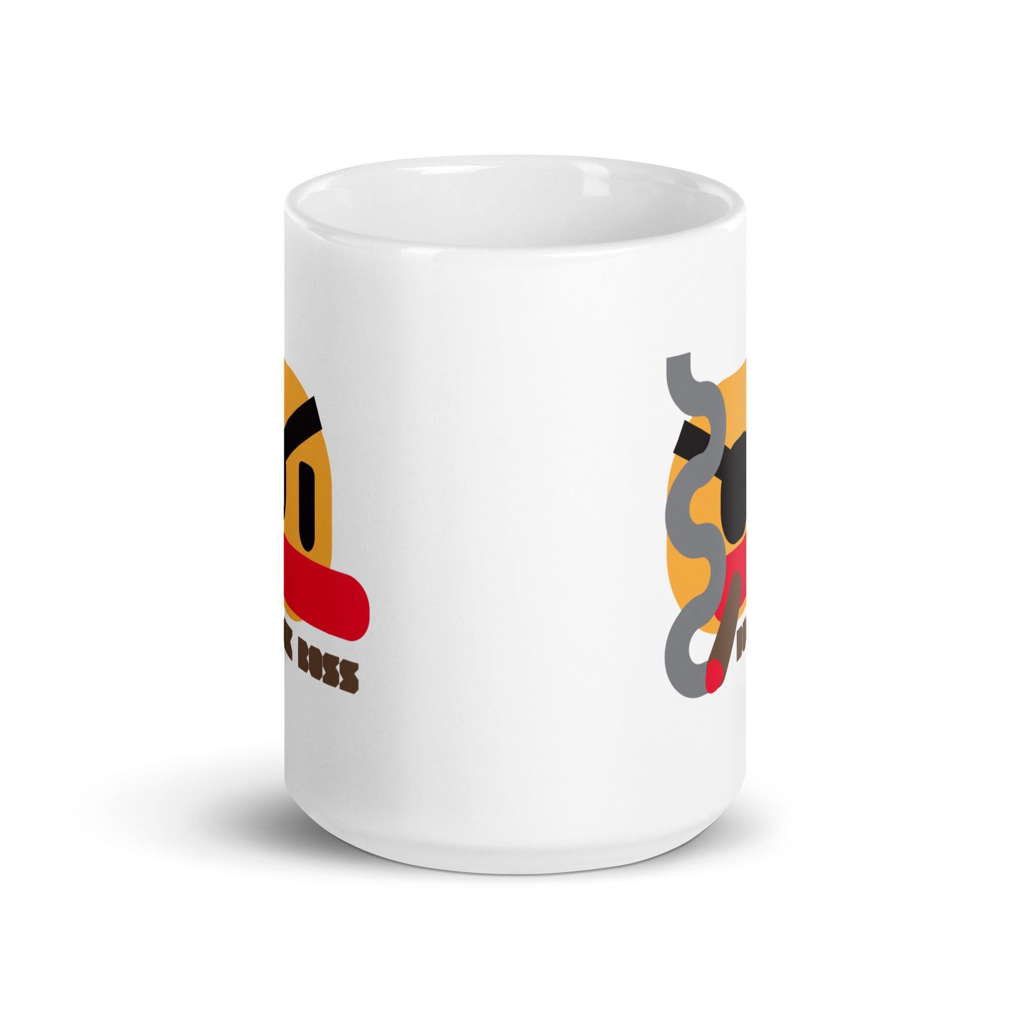 DUCK BOSS | White glossy mug