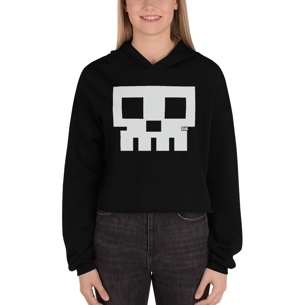 SKULL | Crop Hoodie